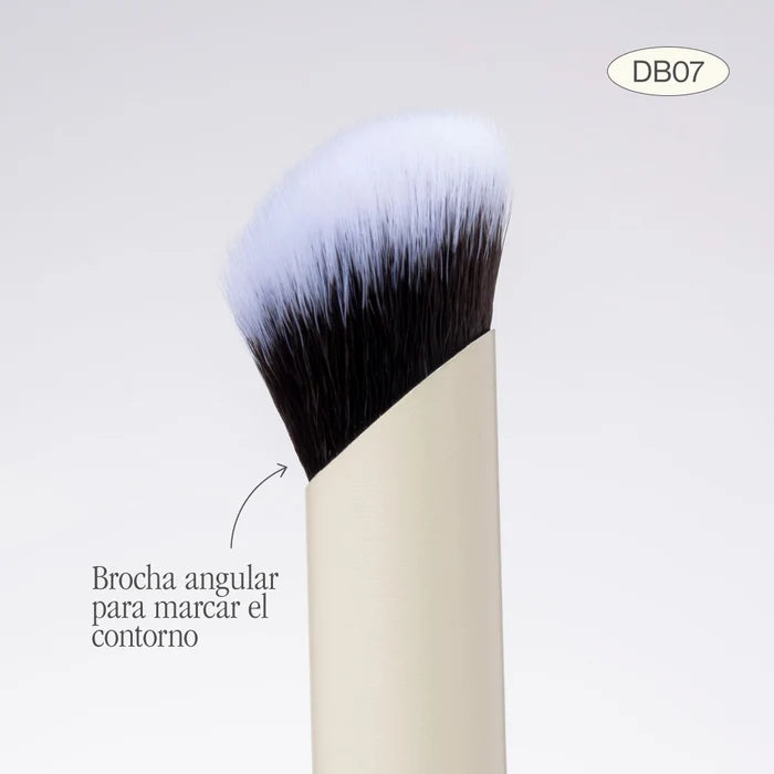 Duo Glam DB07 Brocha Doble para Corrector y Contorno