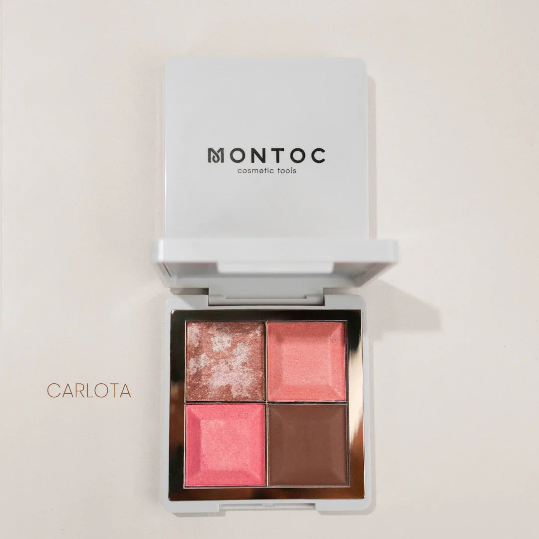 Paleta de Rubor + Bronzer e Iluminador Light Set Montoc