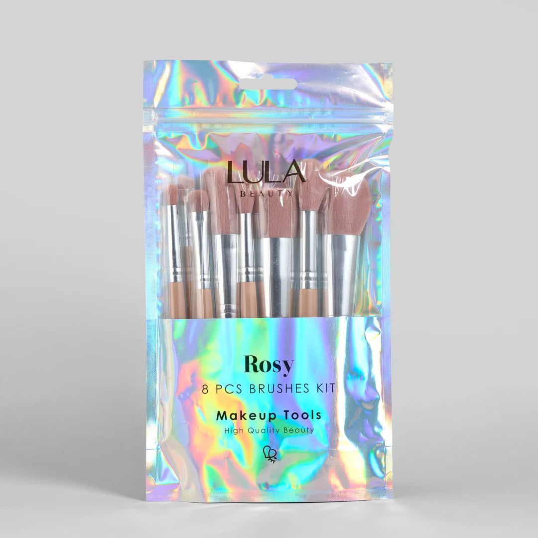 Kit de Brochas x8 Rosy Lula