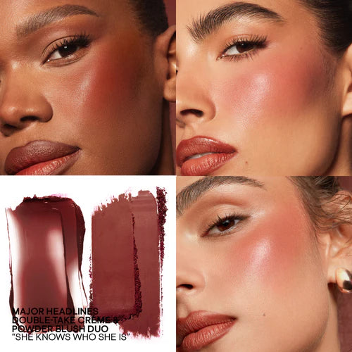 Major Headlines Double-Take Crème & Powder Blush Duo – Patrick Ta
