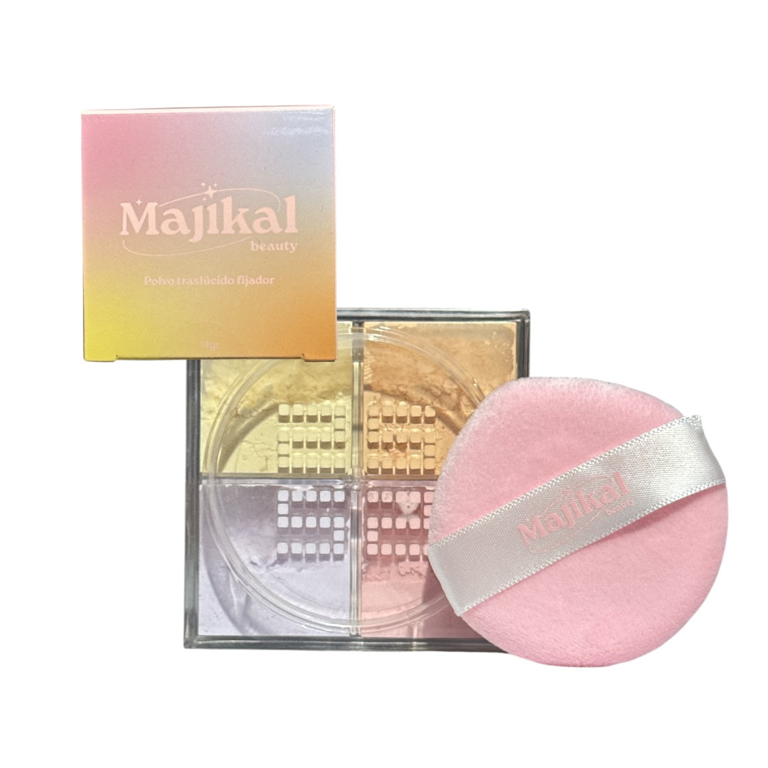 Polvo Suelto Traslúcido 4 Tonos Majikal