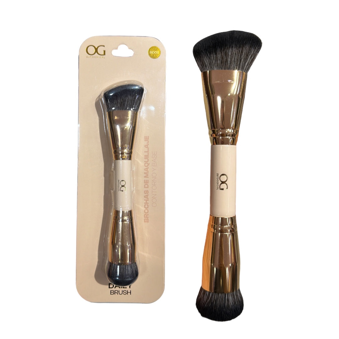 Brocha Doble Daily Brush Contorno y Base OG