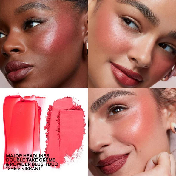 Major Headlines Double-Take Crème & Powder Blush Duo – Patrick Ta