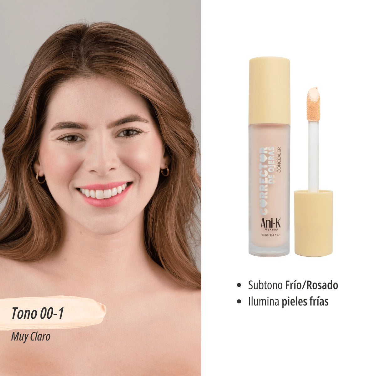 Corrector Líquido Bonita Ani-K – Nueva Presentación 9 ml