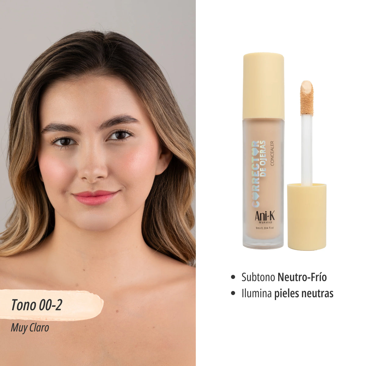 Corrector Líquido Bonita Ani-K – Nueva Presentación 9 ml