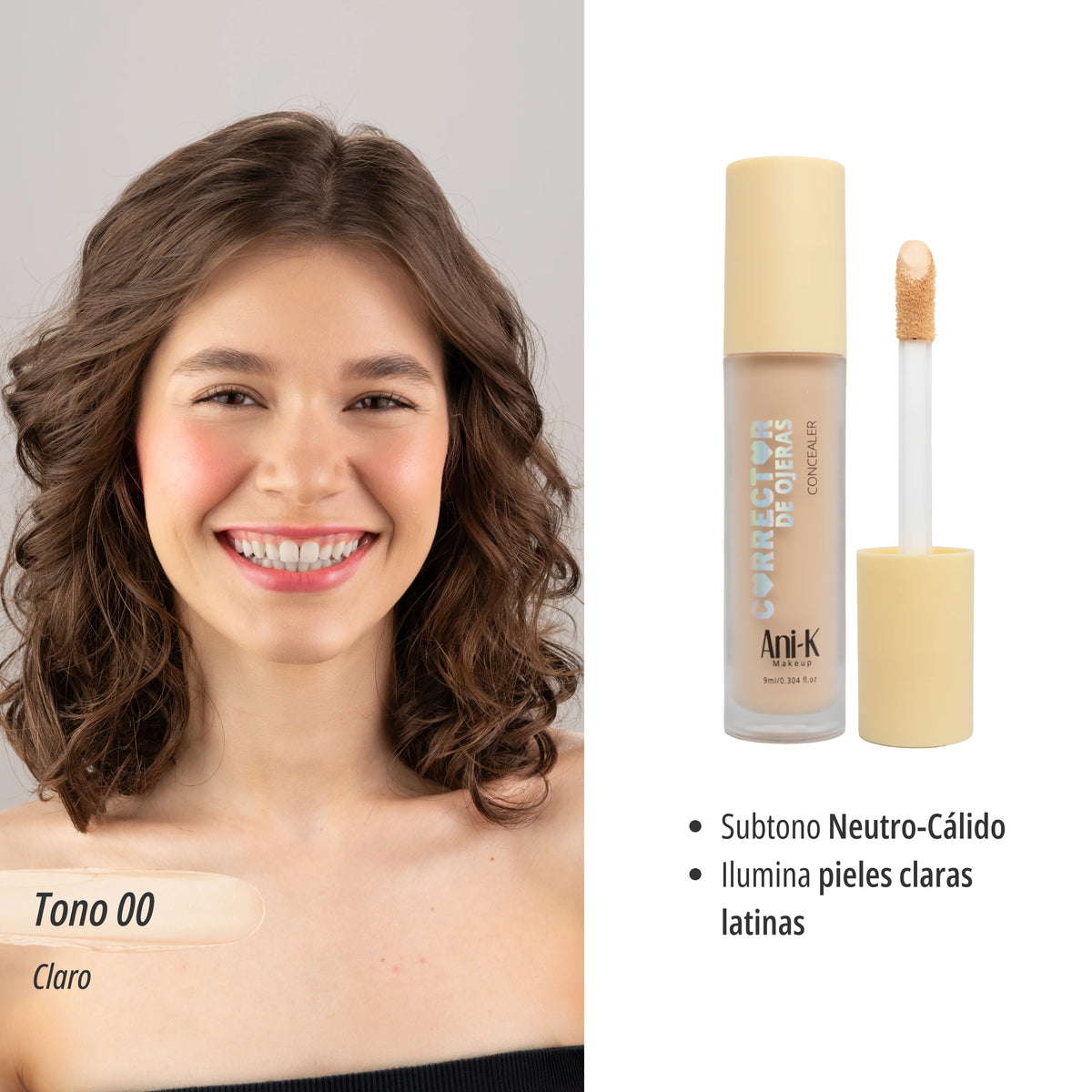 Corrector Líquido Bonita Ani-K – Nueva Presentación 9 ml
