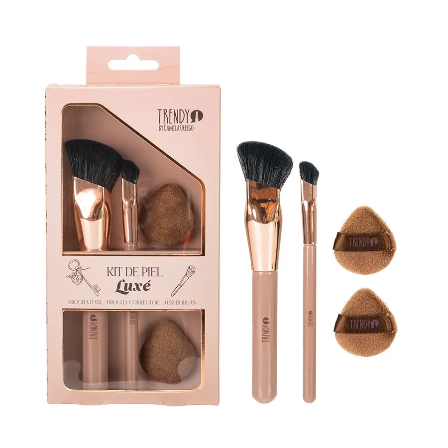 Kit Brochas Piel Luxe Trendy