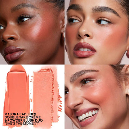 Major Headlines Double-Take Crème &amp; Powder Blush Duo – Patrick Ta