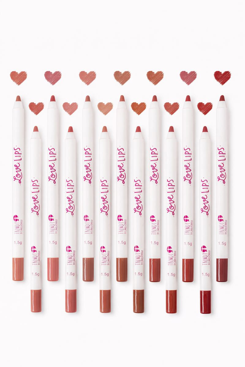 Lápiz Delineador de Labios Love Lips Trendy