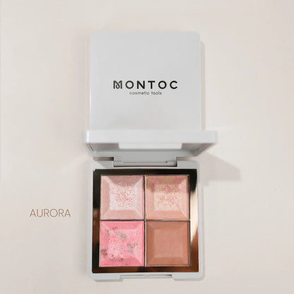 Paleta de Rubor + Bronzer e Iluminador Light Set Montoc