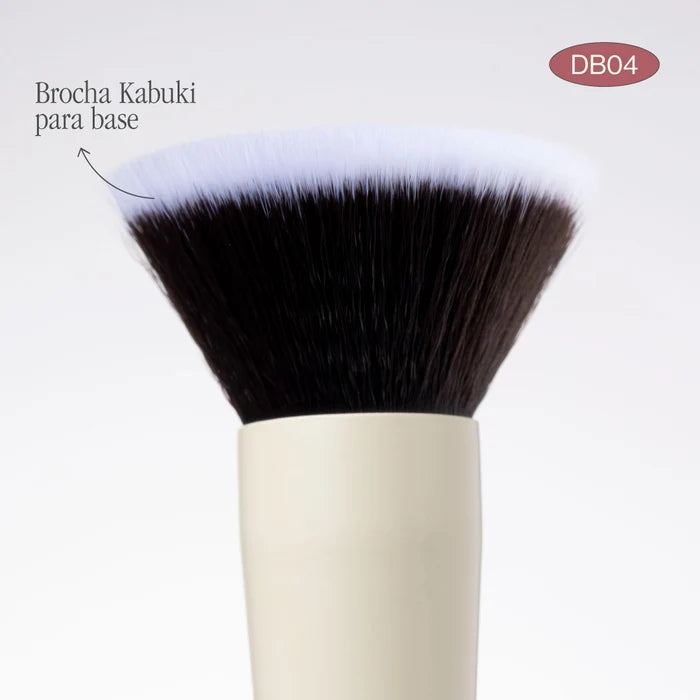 Duo Glam DB04 Brocha Doble para Base y Corrector