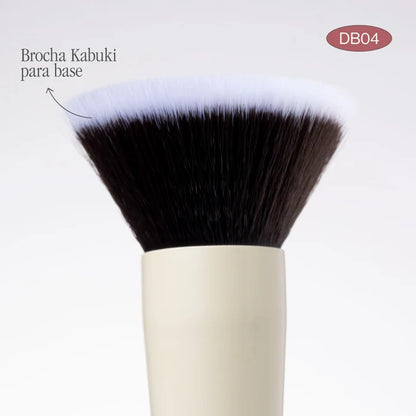 Duo Glam DB04 Brocha Doble para Base y Corrector