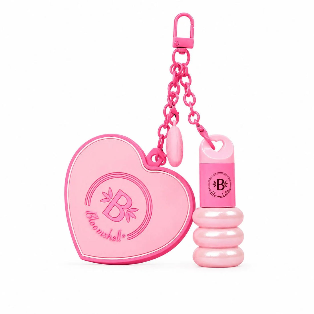 Kit Espejo Corazón + Lip Gloss Bloom Mocha Bloomshell