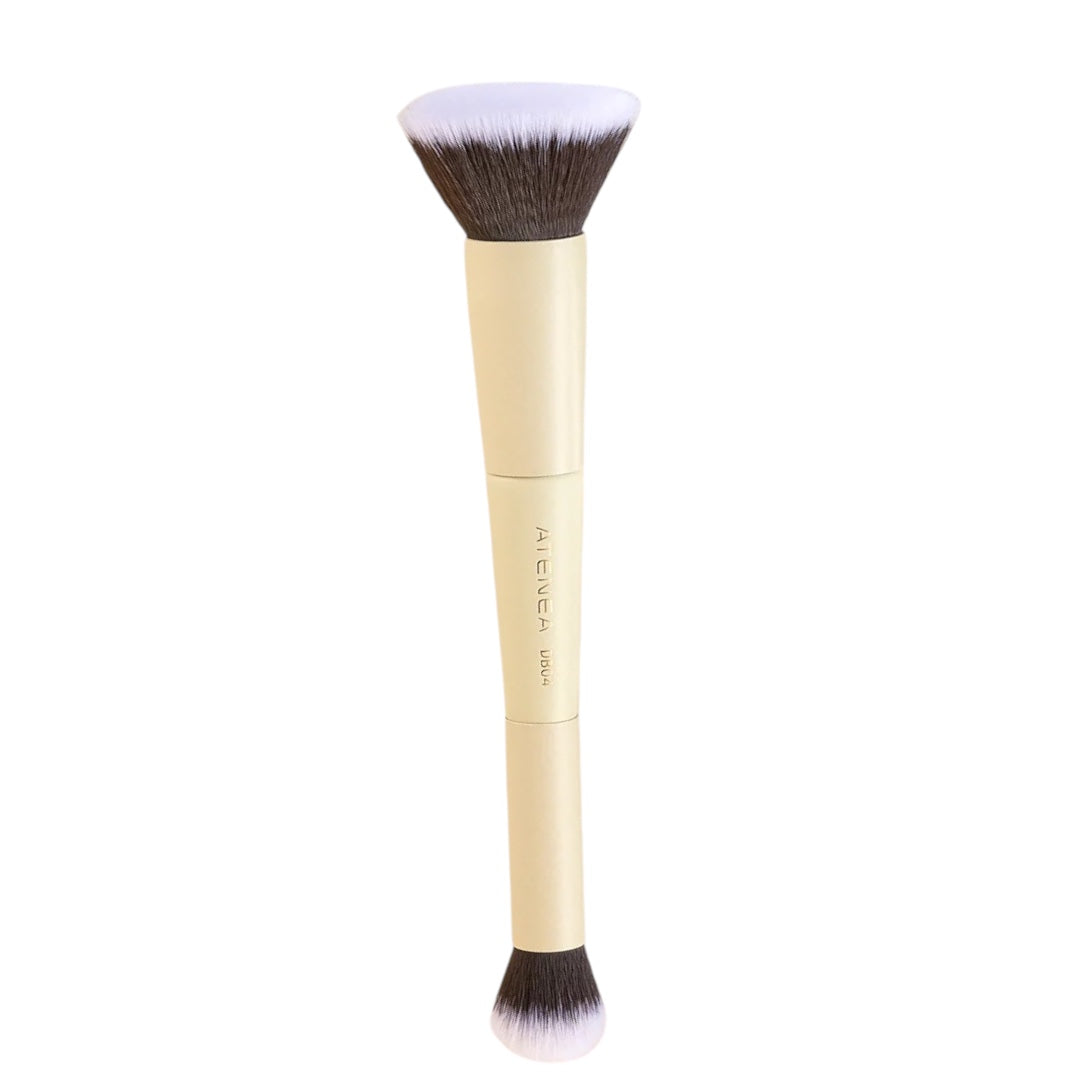 Duo Glam DB04 Brocha Doble para Base y Corrector