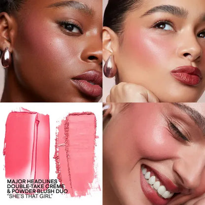 Major Headlines Double-Take Crème &amp; Powder Blush Duo – Patrick Ta