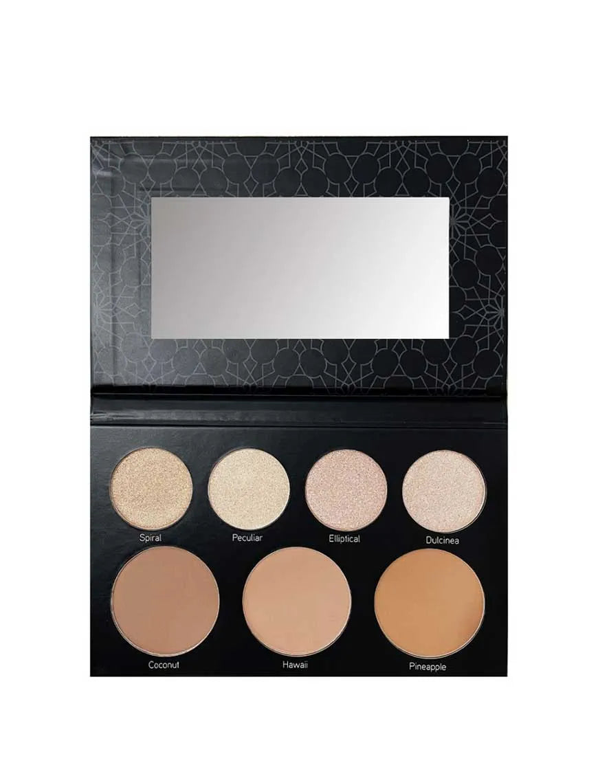 Paleta de Contornos e iluminador Glamblack Atenea