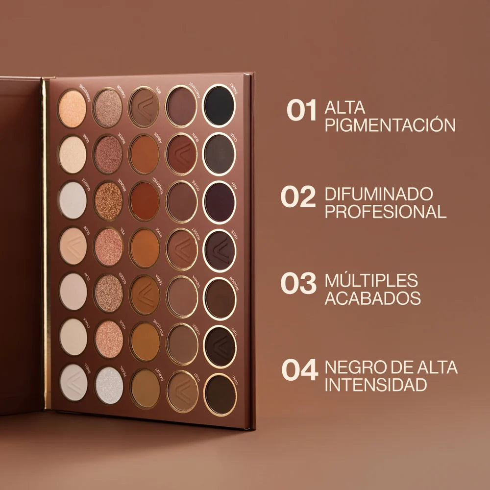 Paleta de Sombras Cocoa x35 Tonos Atenea