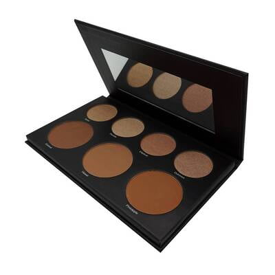 Paleta de Contornos e iluminador Glamblack Atenea