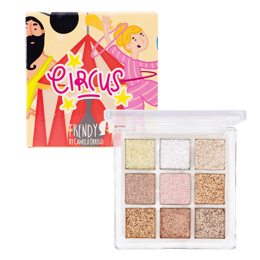 Paleta de Pigmentos y Glitter Circus Trendy