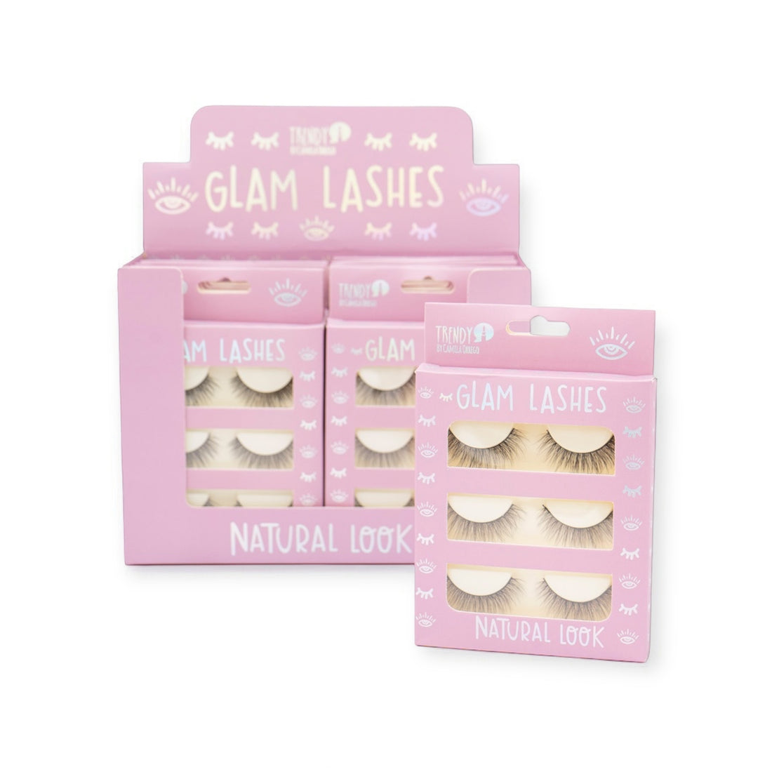 Pestañas Glam Lashes x3 Trendy